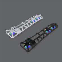 Do Wentylatora Chłodzącego dla PS5 PRO do Konsoli 5 PRO Disc Edition Digital Edition z Portem USB 3.0 i Oświetleniem RGB w Kolorze Białym