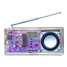 Gör-det-Själv FM-Radiosats Elektronisk Digitalt Rördisplay Radio Enkelchip Datorinlärningsenhet Delar 87,5MHz-108MHZ