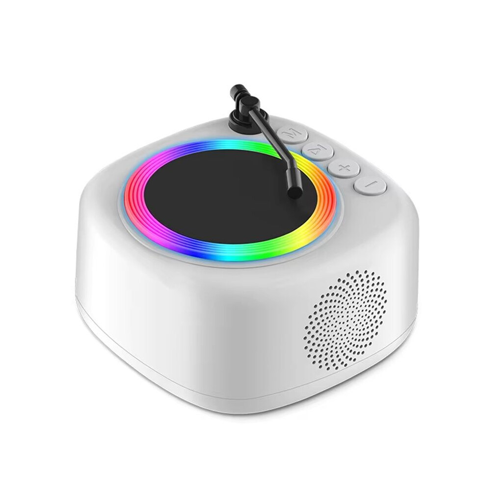 Retro Record Player Speaker Vintage Hifi Sound Music Box Hd Recorder With Colorful Support Tf Card Light 6031526608054