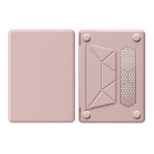 Business Laptoptasche für  Pro 16 A2485/A2780/A2991 Anti-Drop Ledertasche PU Leder Laptop Cover Case Rosa