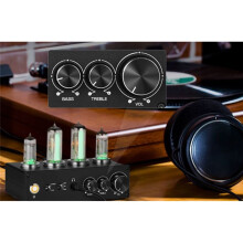 T9 6E2 mm/MC Phono Stage Turntable Preamp HiFi Stereo Audio Vacuum Tube Preamplifier Dekstop Headphone Amp