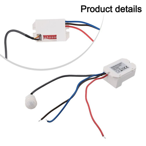 Practical Useful Wall PIR Sensor Detector Light  50/60Hz 6m Motion Occupancy Rest Dips 220-240V/AC 360 2