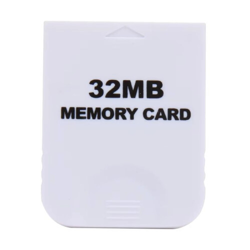 White Memory Card High Speed Flash Memory Chip Easy to Use for   Gamecube GC NGC Game 32MB