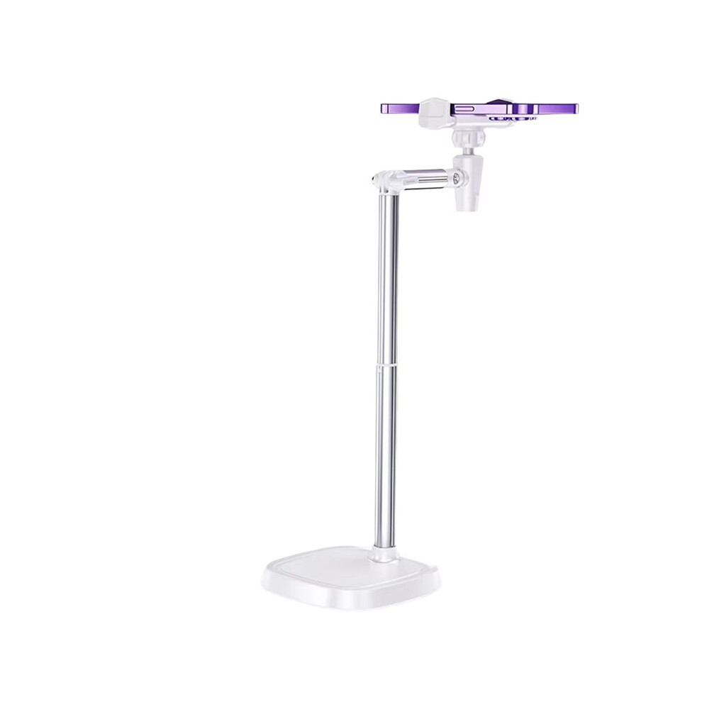 Mobile Phone Holder Mount 360 Rotatable Live Broadcast Bracket Height Adjustable Desktop Smartphone Stand Holder White 4711028430200