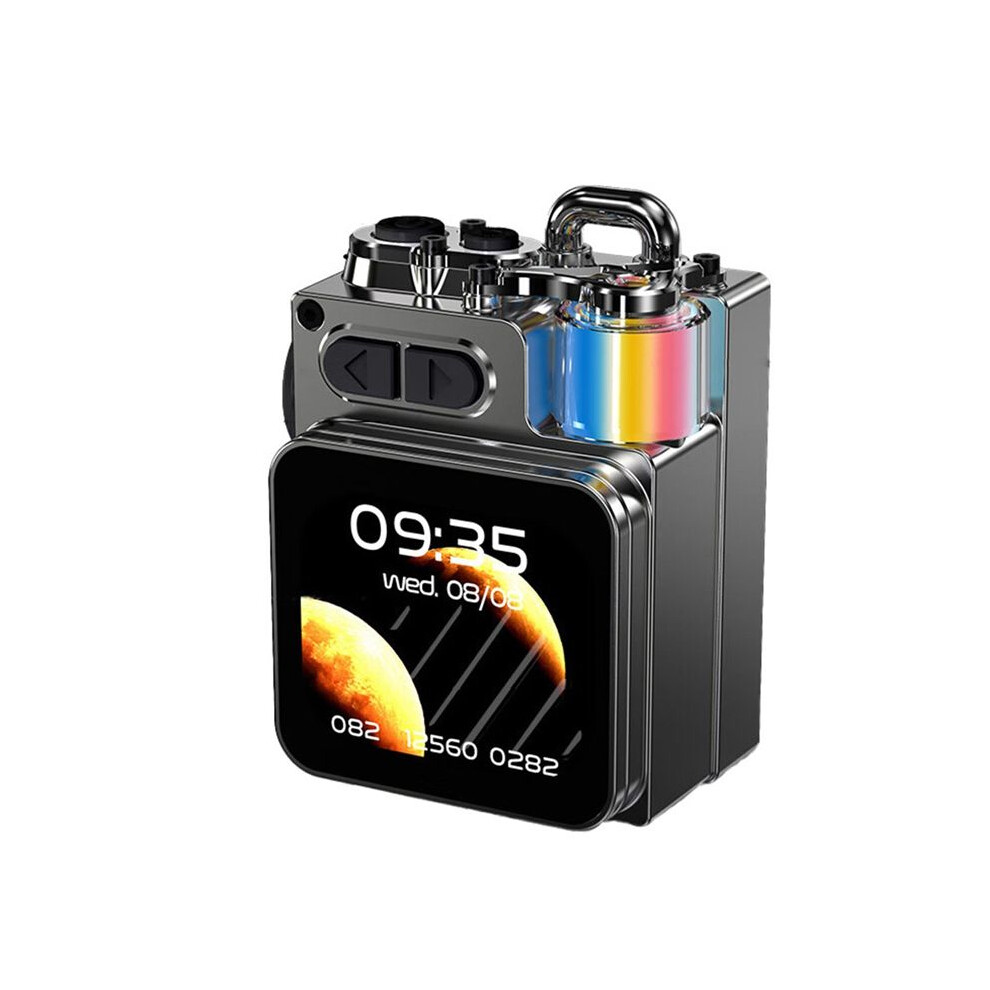 Wireless Metal Mechanical Speaker Led Display Screen With Rgb Desktop Subwoofer Support Calendar Clock 6031306937244