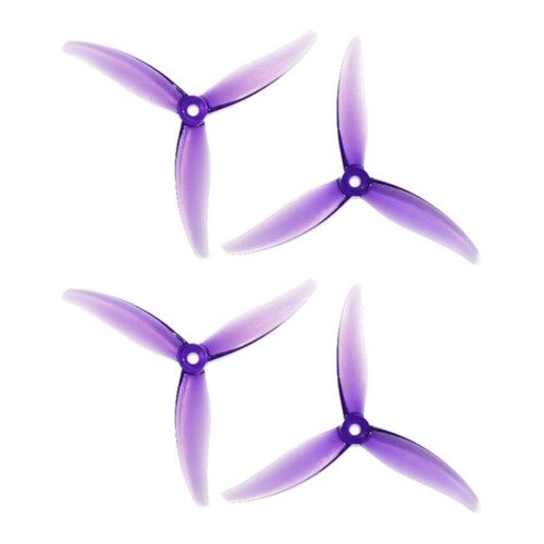 4 Peças MCK 3-Blade PC Hélice 5.1 Polegadas 2CW+2CCW Drone Hélice para FPV Freestyle Juicy Sbang Drones Peças DIY Roxo