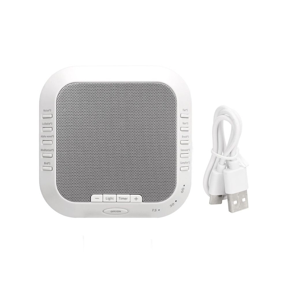 Noise Sound Machine With Night 28 Soothing Sounds With Volume Control Noise Reduction Portable For Baby Adults Light