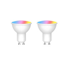 Bombilla LED Inteligente GU10 con WiFi, Regulable, 6 W, 220 V, Control por Aplicación Life, Funciona con Alexa y , 2 Unidades