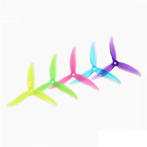 4 Peças MCK 3-Blade PC Hélice 5.1 Polegadas 2CW+2CCW Drone Hélice para FPV Freestyle Juicy Sbang Drones Peças DIY Roxo 1
