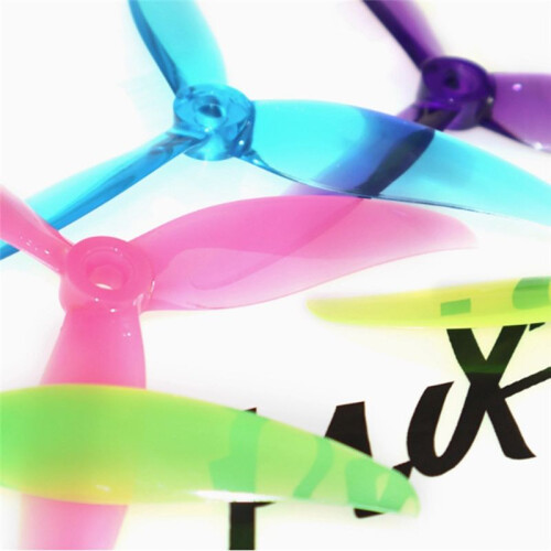 4 Peças MCK 3-Blade PC Hélice 5.1 Polegadas 2CW+2CCW Drone Hélice para FPV Freestyle Juicy Sbang Drones Peças DIY Roxo 2