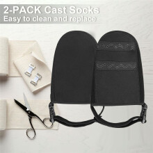 2 PCS Protective Cast Socks Toe Covers for Foot, Cast Socks over Cast Adults, Adjustable Non-Slip Cast Toe Covers