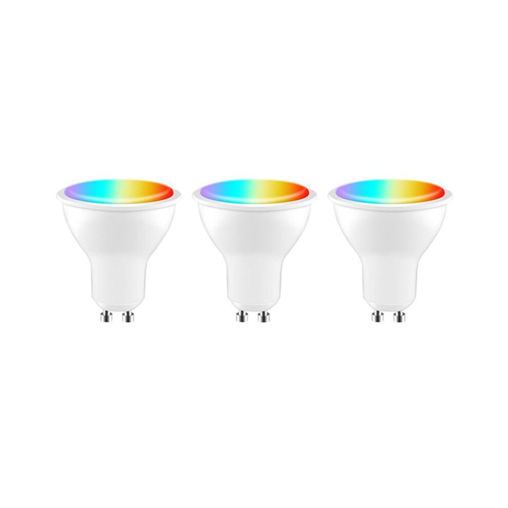 Tuya Gu10 Led Bulb Dimmable 5W Ac200-240V Wifi+ Life App Control Work With Alexa Home 3Pcs 4711320639691
