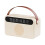 Protable  Speaker with Lyrics Display Speaker Home Ktv  Speaker USB Audio Subwoofer Speaker White 1