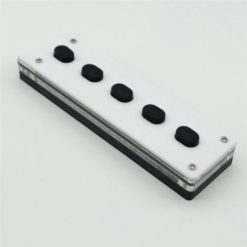 Silent Silicone  Custom Programming Macro Keyboard 5-Keys Macropad Copy Paste USB Keypad, +Wireless