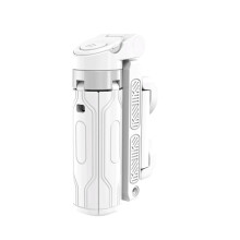 Perche à Selfie Portable Universelle à Quatre Pattes pour Appareil Photo Reflex Numérique, Accessoire pour en Plein Air, Blanc