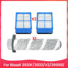 Kit D'Accessoires pour Brosse à Rouleau et Filtre HEPA 3 Pièces pour Aspirateur Sans Fil pour 3930F 3933 V2 39999Z pour Nettoyage Humide et