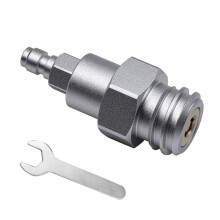 Adaptateur de Remplissage de Dioxyde de Carbone 8 mm Mâle à Déconnexion Rapide pour Machine à Eau Gazeuse, Réservoir de CO2 Externe