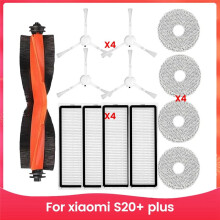 Repuestos para Aspiradoras para S20+ Accesorios Cepillo Lateral Principal Filtro HEPA Almohadillas para Fregona Kits de Accesorios