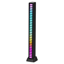 Bande Lumineuse LED RVB avec ContrĂ´le Du Son et Du Rythme, Lampe D'Ambiance, Veilleuse D'Ambiance
