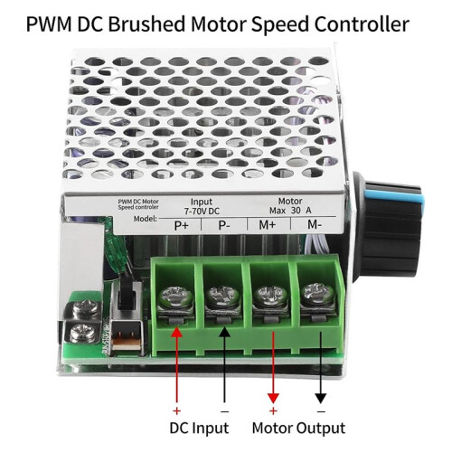 7-70V 30A PWM  Motor Speed Controller, Adjustable PWM Motor Controller  30A Variable Motor Speed Regulator 2