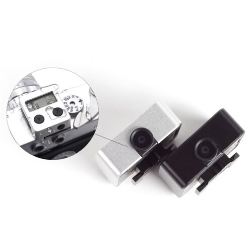 Metal Machine Top Light Meter External One-Button Real- Metering Dust-Proof Lens for   Volenda Silver