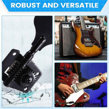 4PCS Open Frame Electric Bass Machine  (4 Right Handed) - 1:20 Ratio Gear Tuners Tuning Key Pegs Black