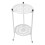 Double Layer Iron Plant Stand 50cm, White, Multi-Purpose Flower Rack 1