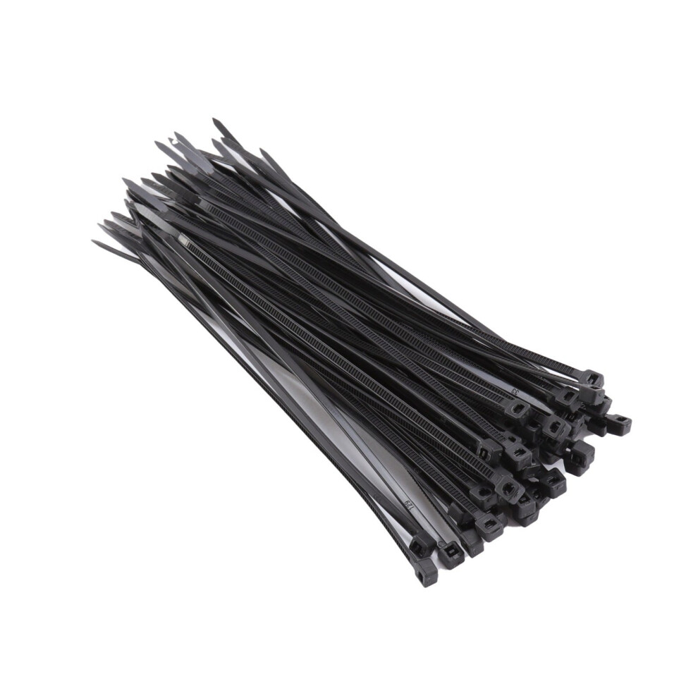 Entie Cable Ties 2.5Mm X 150Mm Nylon 66 Ul Approved [50 Pack] Black 5054338124308