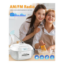 Multifunctional Boombox CD Cassette Player FM AM Tape CD Player Student Learning U Disk MP3 Stereo Music Player US PLUG