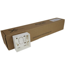 Excel Single Gang 37mm Surface Mount Back Box Trade [10 Pack]