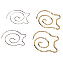 Spiral Cable Needles 4pcs Metal Set for Knitting Scarves & Shawls - Gold Silver