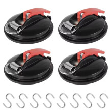 Vacuum Suction Cup Anchor with Fixed Hook Suction Cup Hook for Heavy-Duty Car Watch Strap Suitable for Car Bathroom