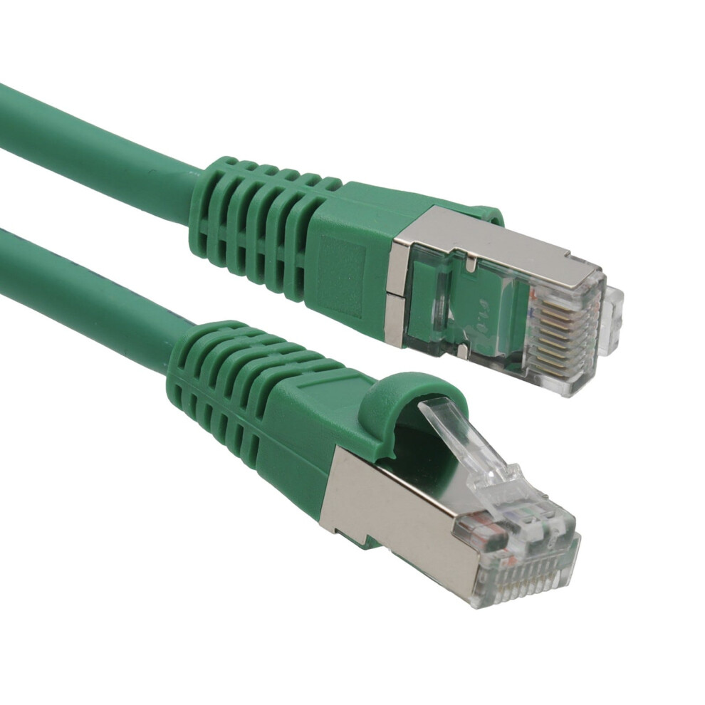 Kenable Cat6a Sstp Lszh Rj45 Network Ethernet Patch 10 Gigabit Cable 1M Green
