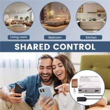 Tuya WiFi Temperature Humidity Sensor Monitor AC 85-250V Wireless with RF Remote Controller