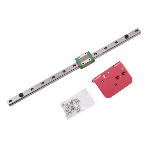 Linear Rail Slide Upgrade Kit X Axis Linear Guide Kit with Backplane Bracket Enhanced Stability 375mm for CR10s