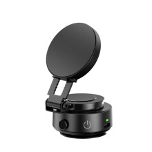 Suction Magnetic Car Phone Holder, Electric Magnetic Car Phone Holder Mount Foldable Adjustable Car Mount