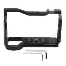 1/4in3/8in Threads Camera Cage for A7CII A7CR A7C2Aluminum Alloy Cage Rig Stabilizer Cold Shoe Mount Arca Port Compatibility Side Handgrip Support