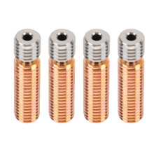 4 Stück 3D-Drucker All-Metall Kupferlegierung Heizsperre für MK8 Extruder Halsrohr