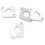 Silver Coilpack Adapter Plates Billet for    A4 A6 TT 1.8T to 2.0TFSI 6
