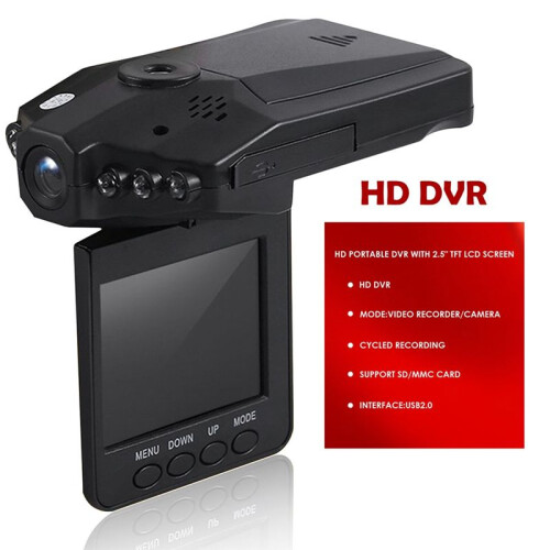 Universal 2.5 Polegadas Carro LED DVR Road Dash Câmera de Vídeo LCD Gravador de Estacionamento CMOS Sensor Gravação de Alta Velocidade 1