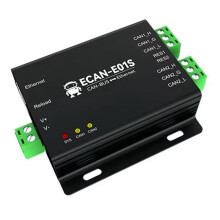 An to Ethernet Protocol Converter CDSENET ECAN-E01S CAN 2.0 Relay 2 Way CAN BUS TCP UDP 8-28V RJ45