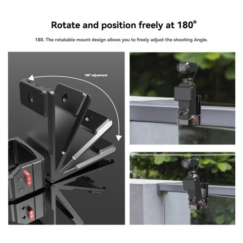 For  OSMO POCKET 3 Multifunctional Magnetic Base Expansion Protection Bracket Adapter Frame Accessories