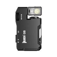 WUBEN G5 Rechargeable EDC Powerful Flashights 400 Lumens Portable Flat Flashlights Magnetic Keychain Light Black