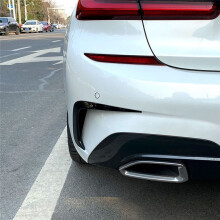 Car Rear Bumper Side Splitter Wing Spoiler for  3 Series G20 Sport Edition 318i 320i 330i 2019-2022 Bright Black