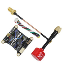 JHEMCU VTX30-800 5.8G 40CH FPV Transmitter with Foxeer Lollipop 3 Antenna Adjustable 25-800mW for RC Drones
