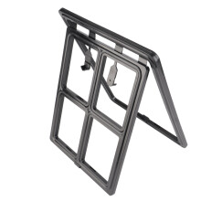 Pet Screen Door for Pets, Bite Resistant, Lockable, 46x35x1.5cm Black