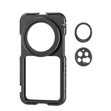 Phone Cage Kit Compatible with 15 Ultra 17mm Threaded Lens Backplate 67mm Threaded Filter Adapter Black