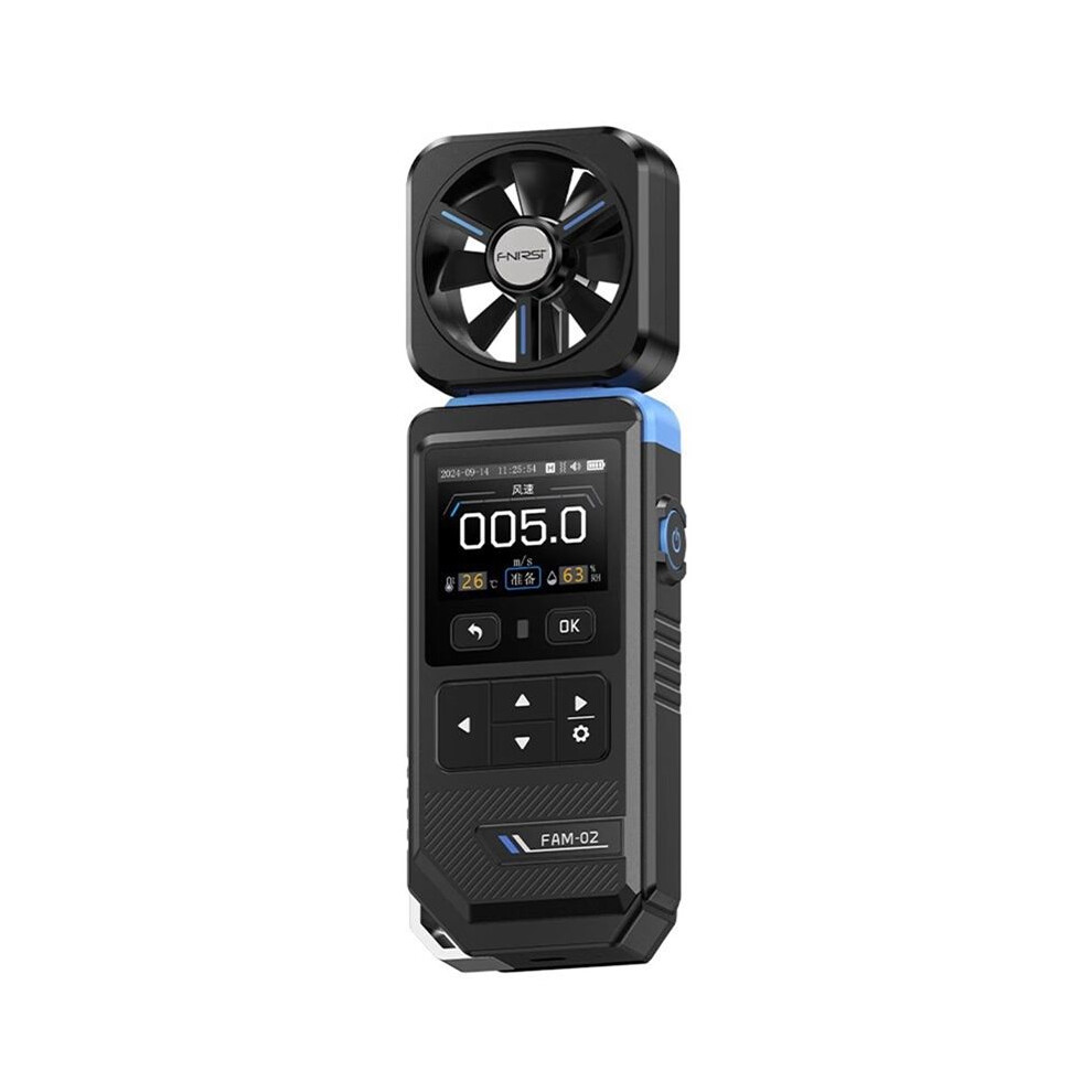 Fam-02 Anemometer Handheld Wind Speed Temperature Gauge Humidity With Wind Chill Curve Record Handheld Airflow Tester 6032687795164