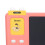 Talking Flash Cards Writing Tablet for Kids, Pink, 200mAh, ABS 6