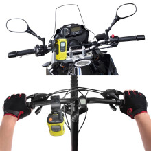Motorcycle Scooter Handlebar Radio Holder,Bike Walkie Talkie Mount Clamp for Talkabout Midland Radio